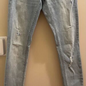 Lucky Brand Jeans Sasha Super Skinny 00/24 Ankle Fray Distressed NEW NWT
